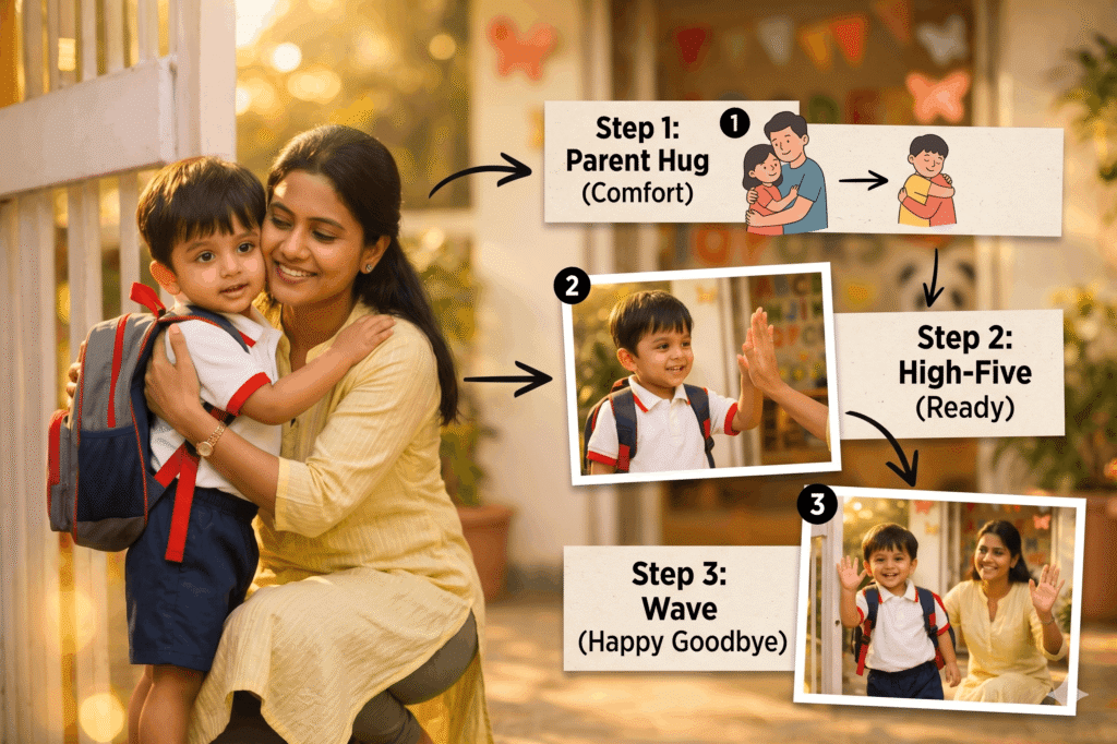 Ways of saying goodbye for a preschooler